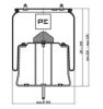 PE Automotive 084.291-71A Boot, air suspension